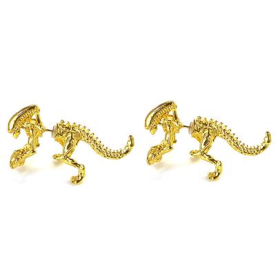 China New Fashion TRENDY Dinosaur Skeleton Earrings Piercing Stud Earings For Women Girl Gift for sale