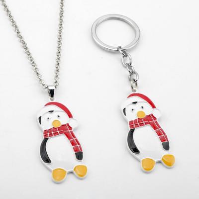 China Hot Selling Metal TV Show Girlfriends Penguin Hugsy Key Chain For Fans Jewelry for sale