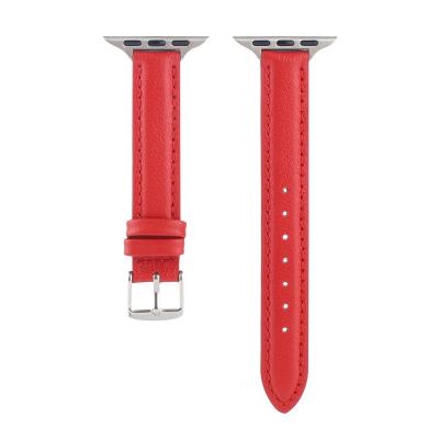 China Women Designer Luxury Adjustable Smart Leather Wrist Watch Band For Apple Watch Bands 38mm 42mm 45mm for sale