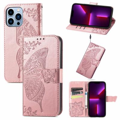 China Anti-fall luxury fashion embossed datura flower wallet phone case for Huawei p30 pro case leather phone cover for sale