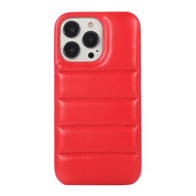 China 11 Accessories New Style Down Jacket 13 Pro Shockproof Online Shopping Mobile Phone Case Korean Cotton Filled Phone Case for sale