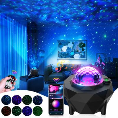 China Auto Mode USB Galaxy Star Night Light Bedroom Ceilling Light 3 IN 1 RGB LED Music Sky Projector Starry Light with Surf for sale