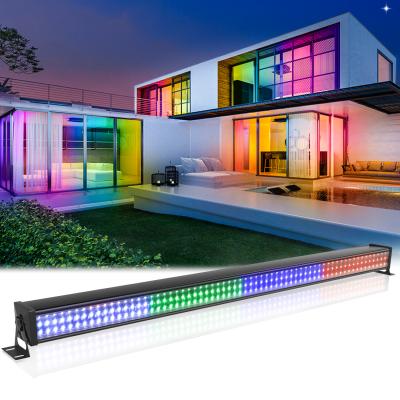 China Strobe 192LEDs RGB Three-in-One Dye and Rainbow Effect Wash Light Bar Stage Light with DMX Control for sale