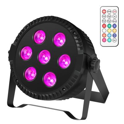 China 70w Stage Rainbow Effect 7pcs RGBW 4-in-1 Par Led Light For Stage for sale