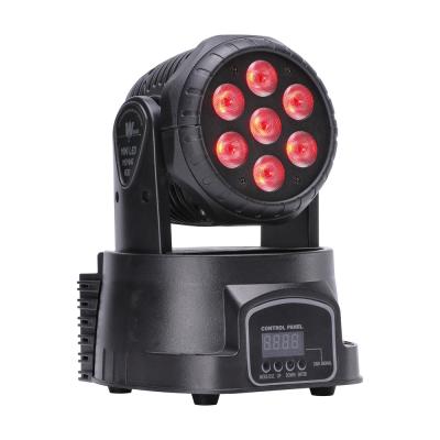 China U Stage King 7 LED 70W RGBW Stage Lights Shaking Head DJ Shows Disco Bar Lighting Disco DJ Beam Lights for sale