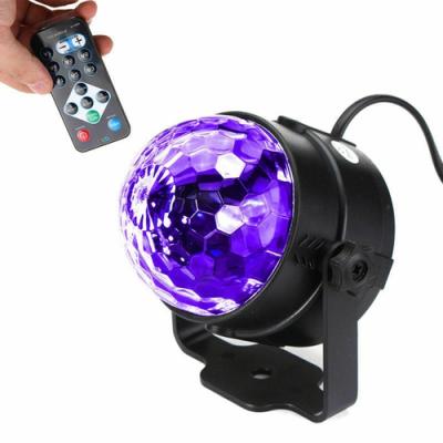 China DJ Disco Home Party Disco Light U UV 3 LED King Ball Light Magic Stage Effect Lighting With Auto Sound Control Remote Controller For DJ Show Concert Party for sale