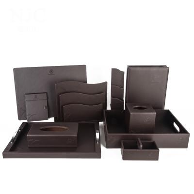 China Free Sample China Manufacturer Luxury Hotel List Leather Hotel Amenities List Supplies for sale