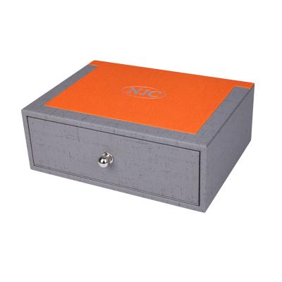 China Recyclable Eco-friendly Bathroom Guest Hotel Ect Faux Leather Storage Box Drawer For Hotel Amenities for sale