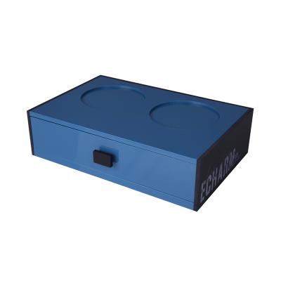 China Stocked Home / Hotel Supply Luxury Acrylic Blue Consumable Box Customized Wholesale 2020 for sale