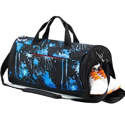 China Custom Fashion Gym Sports Duffel Bag Luggage Travel Bags With Shoe Compartment for sale