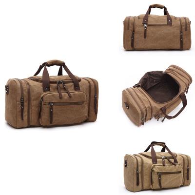 China Fashion Outdoor Luggage Bag Canvas Large Capacity Portable Travel Bag for sale