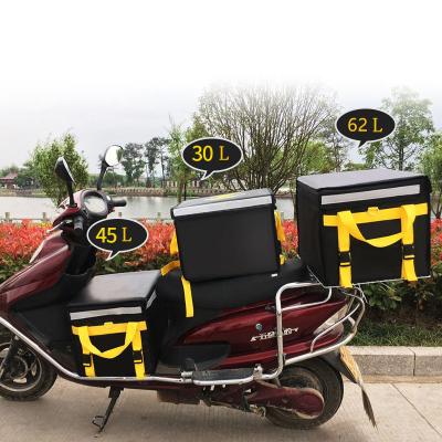 China Cooler Logo Custom Motorcycle Box Food Delivery Bag Waterproof Delivery Packaging Bag for sale