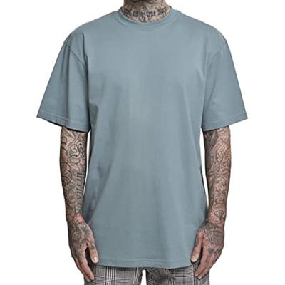 China Anti-pilling Fashion Low Moq Best OEM Quality Plus Size Drop Shoulder Oversized T-Shirt For Stylish Men for sale