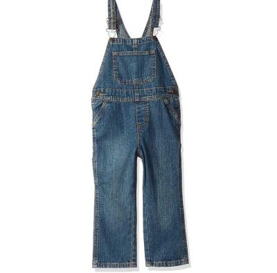 China Casual Newcomer Customized High Quality Kids Washed Denim Overalls for sale