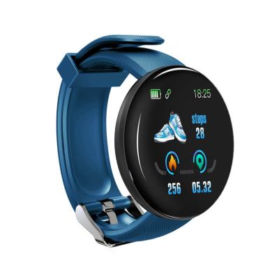 China Factory Wholesale Cheap Touch Screen Band D18 Heart Rate Blood Pressure Monitor Smart Wristband With Round Screen for sale