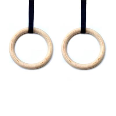 China Durable Professional Equipment Ring For Fitness Training Wooden Gymnastics for sale