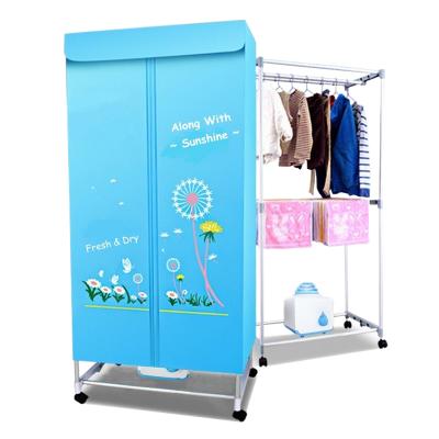 China Hotel Hot Air Clothes Hanging Dryer Double Layer Portable Clothes Dryer for sale