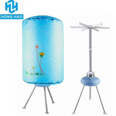 China New Next 2022 Hotel Stand Portable Clothes Dryer Large Capacity Round Real Aluminum 1000W Mini PTC Heater for sale