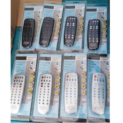 China Single Service RCU400 SystemLink4 Universal Remote Control For TV VCR DBS-CABLE DVD-AUX 4 in 1 Device Multi-Brand Use 32 Key in Blister Pack for sale