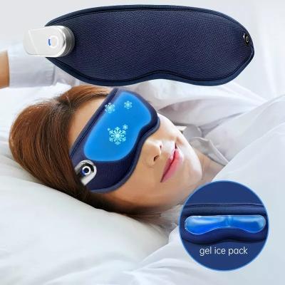 China New Arrival Wrinkle Remover Portable USB Rechargeable Wireless Vibration Cooling and Eye Mask Passionate Massager for sale