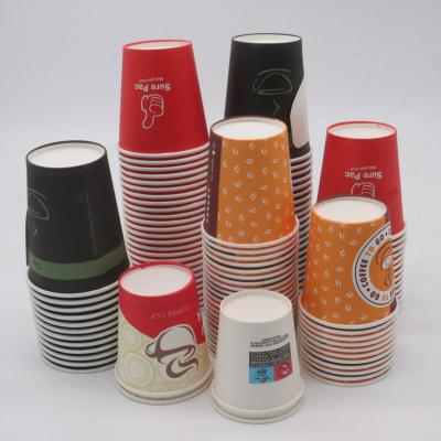 China Recyclable Chinese High Quality 100% Biodegradable Disposable PLA Coated Coffee Paper Cup for sale