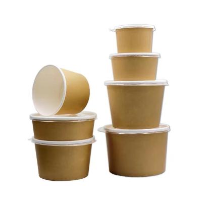 China Food Grade Waterproof Disposable Salad Bowl Single Glass For Takeout for sale