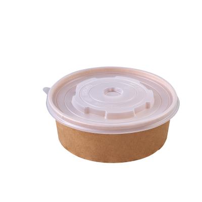 China Food Grade Waterproof Disposable Takeaway Personalized Paper Bowl 750ml Salad Bowl for sale