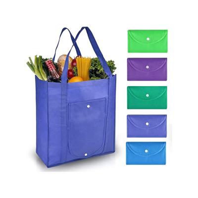 China Customized Eco-Friendly Reusable Foldable Capacity Handled Tote Bags Accept Customized Low Price Non Woven Non-woven Large Buying Logo Non-0005 for sale