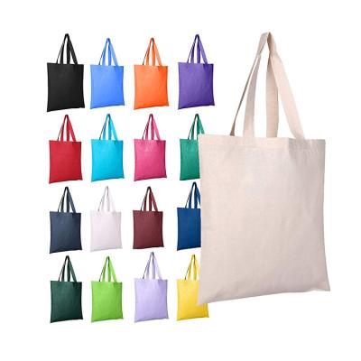 China Eco - Friendly Custom Printed Cotton Canvas Simple Grocery Tote Bag for sale