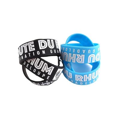 China Custom Silicone Bracelet Christian Silicone Bracelets Wrist Band 1 Inch High Quality Casual/Sporting Silicone Wristbands for sale