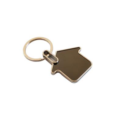 China Promotional Low Price Zinc Alloy Metal Souvenir Give Away Key Ring Metal Chain For Real Estate Key Rings for sale