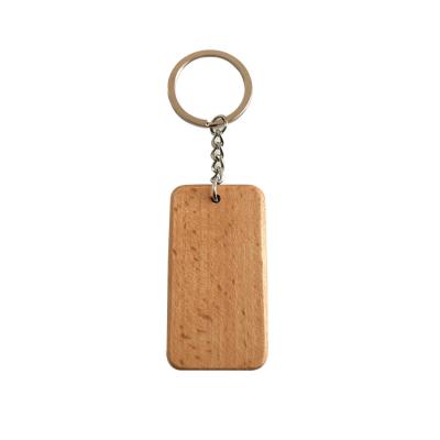 China Farther Wooden Wooden Key Chain Mute Key Chain Rectangle Wooden Key Chain Wooden Sports Remembrance Day Gift Birthday Gift for sale