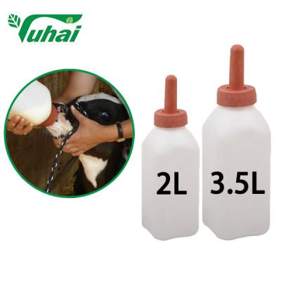 Chine Bouteille d'alimentation en lait de 2 L/3,5 L pour veau avec téton, mangeoire de vache pour élevage laitier à vendre