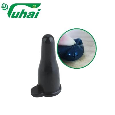 China Food Grade Rubber Calf Feeding Teats Black Cow Milk Nipple Teat For Calf Feeding for sale