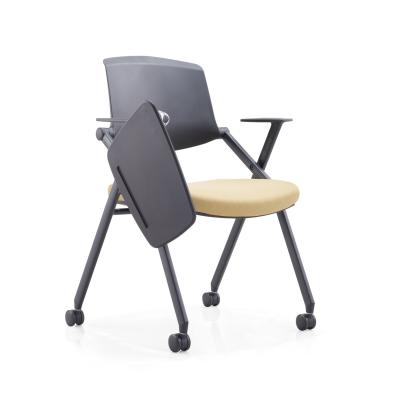 China Greenfield Furniture Foldable Folding Study Training Chairs With Arms And Padded Seat, Folding Chairs With Wheels 6801 for sale