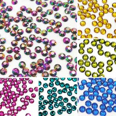 China Flatback Blingbling Flatback Nail Art Glass Rhinestone In Bulk Crystal Flatback Rhinestones For Nails for sale