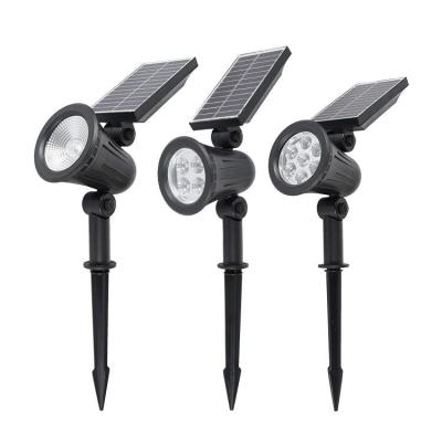 China No Wiring Needed Light Control Square Hot Selling Night Lighting Column Landscape Solar Ground Mounted Head Light for sale