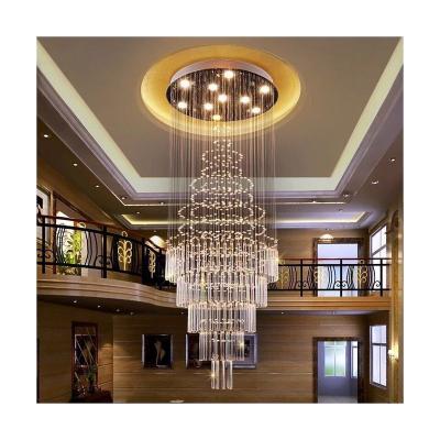 China Hotel Luxury High Quality Crystal Small Size Light Lobby Light Switch Control Chandelier Crystal Chandelier for sale