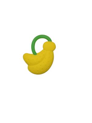 China Silikon Fruit Shape Banana Elephant Teether Bicolor Custom Te koop