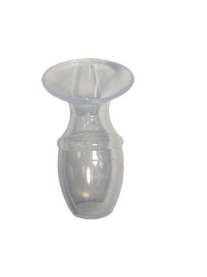 Cina 60 ml di aspiratore di latte trasparente, pompa mammaria manuale in silicone, dimensione 13*7cm e peso 80 grammi. in vendita