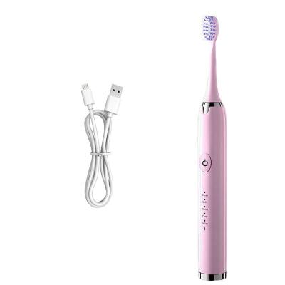 Chine Utrason Automatique Pour Adultes Brosse à dents électrique Rose USB rechargeable à vendre