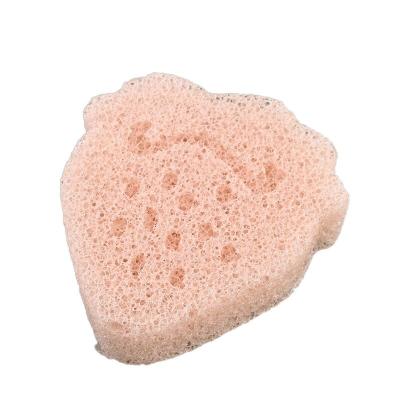 China Pink Color Rectangular Children Sponge Absorbency Non Toxic Safety Konjac Sponge for Kids 16 Gram And Size Is 8*6*2.5 cm for sale