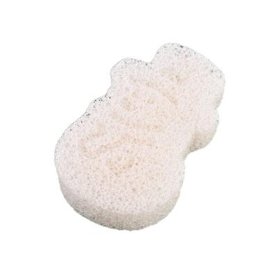 China Animal Shape White Color Absorbency Polyurethane Foam Konjac Sponge Unscented Children Cleaning Sponge Size Is 8*6*2.5cm for sale