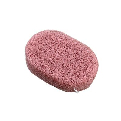 中国 Oval Shape Red Absorbency Facial Konjac Sponge for a Fun and Clean Bath Time Size Is 8*6*2.5 cm And Weight Is 16 Gram 販売のため