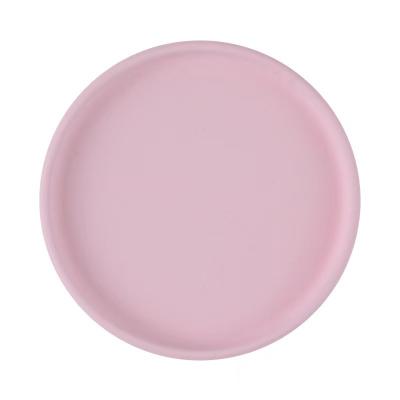 China OEM/ODM Weaning Suction Pink Colors Silicone Bowls And Plates Set 18x18 With Size Is 18*18*2.5cm And Weight Is 200Gram à venda