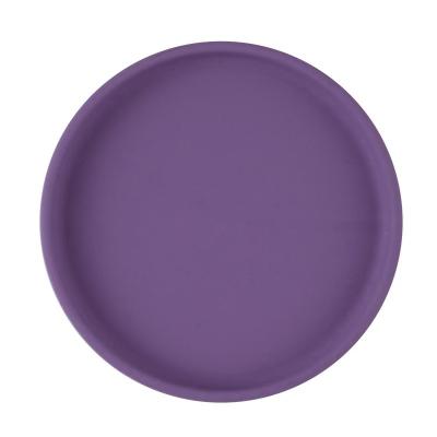 Cina Purple Mushie Suction Childrens Silicone Plates Microwaveable Food Grade With Size 18*18*3.0 cm And Weight Is 200 Gram in vendita