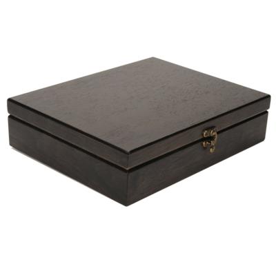 China Vintage Style Recyclable Wooden Jewelry Box Gift Packaging Wooden Case Storage Box Te koop