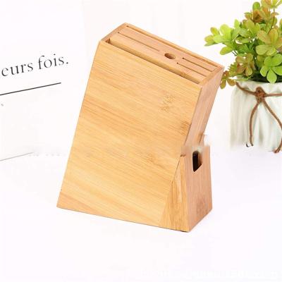 China Disposable Custom Eco Friendly Acacia Solid Wood Kitchen Knife Holder for sale