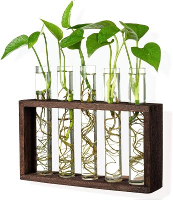 China Wholesale Wooden Spread Planter Holder Vintage Vase Bases For Home Decoration for sale