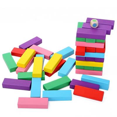 China Non-toxic Wooden Building Blocks Building Blocks Popular Wooden Construction Toy Construction for sale